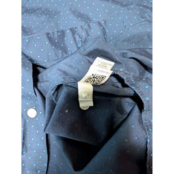 Bonobos Mens Large Blue Polka Dot Slim Fit Button Down Shirt - Picture 8 of 8